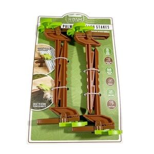 NEW Roam & Repeat PALM TREE BEACH STAKES Set/4
